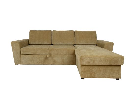 Corner sofa bed INGMAR olive green