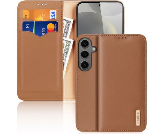 Dux Ducis -  Dux Ducis Hivo case with flap and RFID blocker for Samsung Galaxy S24 - brown