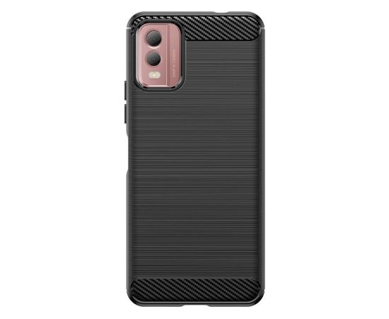 Hurtel -  Carbon Case silicone case for Nokia C32 - black