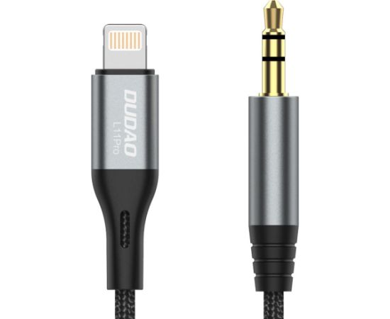 Dudao   Dudao audio cable Lightning - mini jack 3.5mm 1m gray (L11PRO)