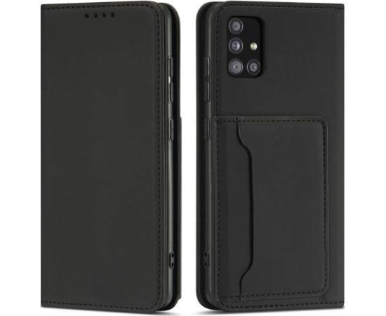 Hurtel   Magnet Card Case for Xiaomi Redmi Note 11 Pouch Card Wallet Card Holder Black