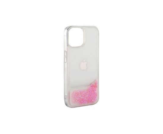 iLike Apple  iPhone 11 Silicone Case Water Glitter Pink