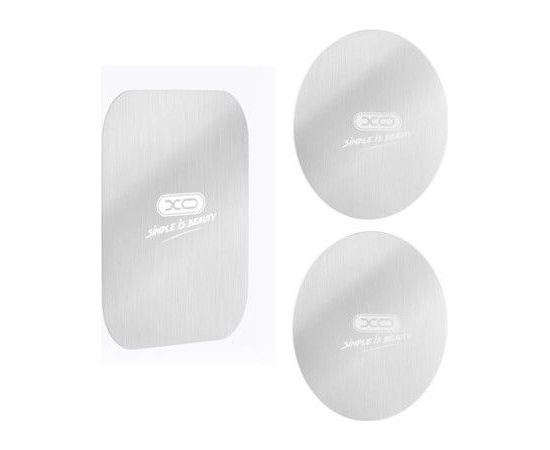 iLike   Magnetic holder plates 3pcs stickers Silver