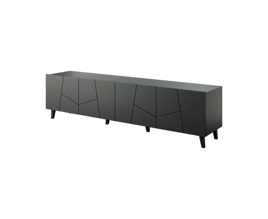 Cama Meble RTV cabinet ETNA 200x42x52 matte black