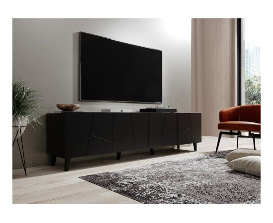 Cama Meble RTV cabinet ETNA 200x42x52 matte black