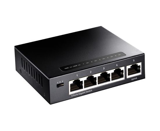 Cudy GS105 network switch Gigabit Ethernet (10/100/1000) Black