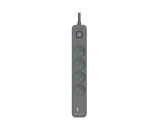 Tracer 47026 Power Line+ 1.5m (4 outlets +1x USB A+ 1x Type C, PD18W)