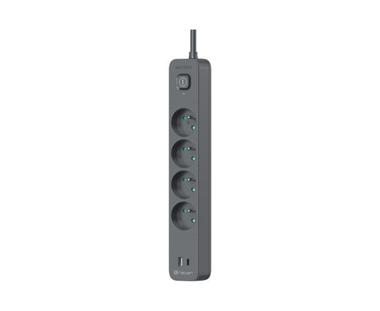 Tracer 47026 Power Line+ 1.5m (4 outlets +1x USB A+ 1x Type C, PD18W)