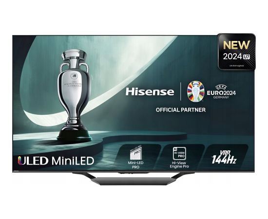 Telewizor Hisense Hisense 75U7NQ, QLED TV - 75 -  black/anthracite, UltraHD/4K, triple tuner, mini LED, 120Hz panel