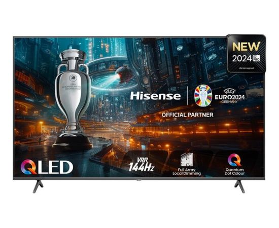 Telewizor Hisense Hisense 55E77NQ PRO, QLED TV - 55 - silver, UltraHD/4K, triple tuner, PVR, 120Hz panel