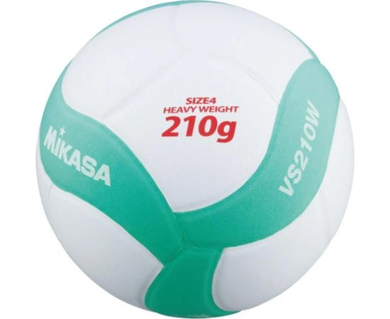 Volejbola bumba MIKASA VS210W KIDS MINI R.4 210g balts/zaļš