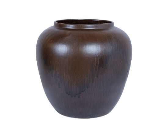 Ceramic vase TITAN STONE H40cm, brown