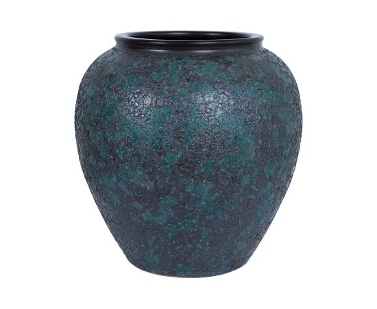 Ceramic vase TITAN STONE H40cm, blue texture