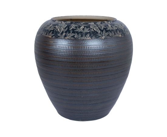 Ceramic vase TITAN STONE H40cm, brown