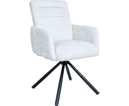 Chair BATUL rotating, linen white