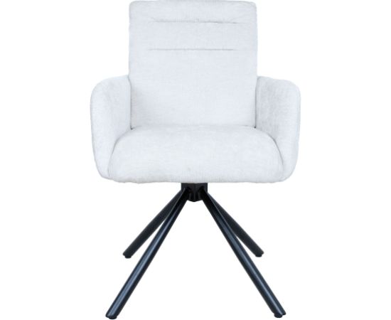 Chair BATUL rotating, linen white