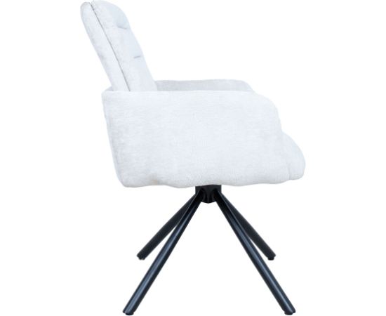 Chair BATUL rotating, linen white