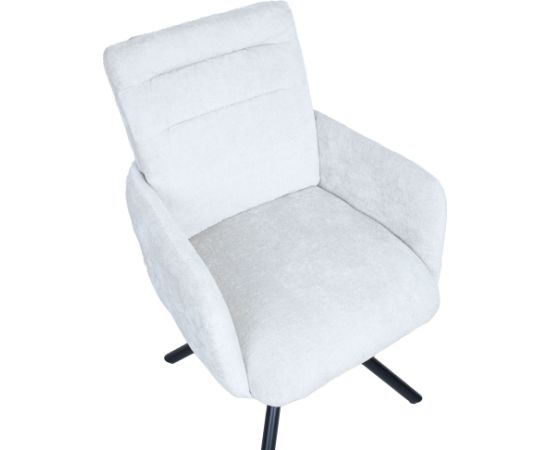 Chair BATUL rotating, linen white