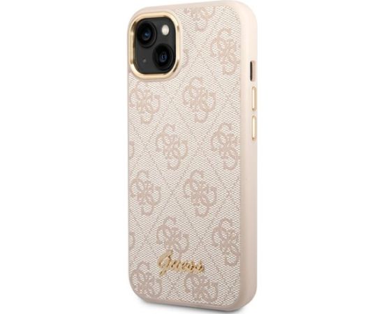 Guess PC|TPU 4G Metal Camera Outline Case for iPhone 14 Pink