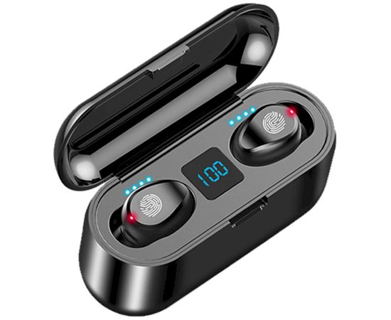 Fusion ZS2P Airpods Bluetooth 5.0 Austiņas ar Mikrofonu melnas