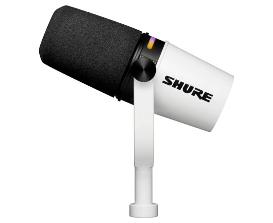 Shure MV7+-W - lectern/vocal microphone with XLR/USB-C connector, white