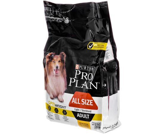 PURINA Pro Plan Adult Light/Sterilised - dry dog food - 3 kg