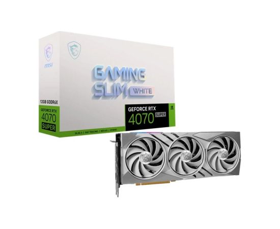 Karta graficzna MSI GeForce RTX 4070 SUPER 12GB GAMING SLIM WHITE