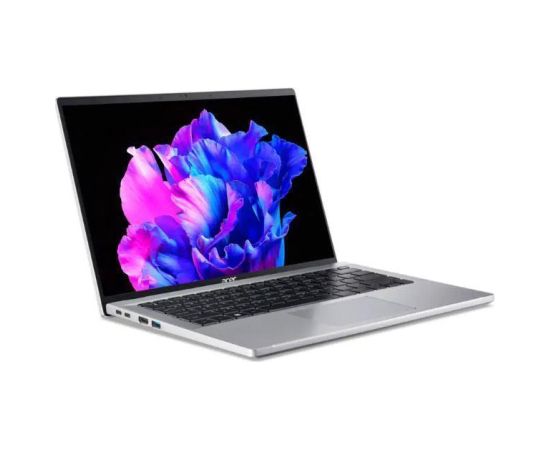 Notebook ACER Swift SFG14-71-580Y CPU  Core i5 i5-1335U 1300 MHz 14" 2880x1800 RAM 16GB LPDDR5 SSD 512GB Iris Xe Graphics Integrated ENG Card Reader microSD Windows 11 Home Pure Silver 1.32 kg NX.KMZEL.003