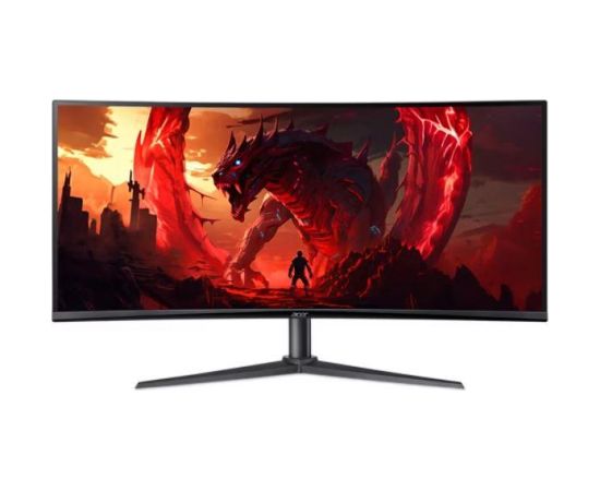 LCD Monitor ACER UM.CX0EE.H01 34" Gaming Curved 21 : 9 Panel VA 3440x1440 21:9 100Hz Matte 1 ms Speakers Height adjustable Tilt Colour Black UM.CX0EE.H01