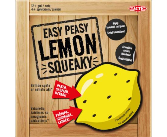 TACTIC Настольная игра Easy Peasy Lemon Squeaky (на латышском и литовском яз.)