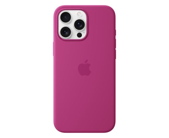 Apple iPhone 16 Pro Max Silicone Case with MagSafe Fuchsia