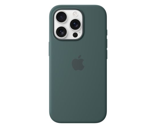 Apple iPhone 16 Pro Silicone Case with MagSafe Lake Green