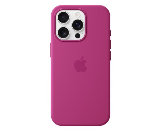 Apple iPhone 16 Pro Silicone Case with MagSafe Fuchsia