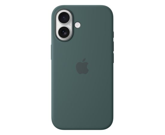 Apple iPhone 16 Silicone Case with MagSafe Lake Green