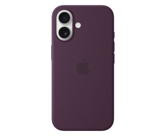 Apple iPhone 16 Silicone Case with MagSafe Plum