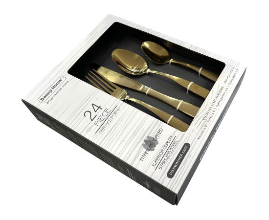 Cutlery DUNE 24pcs, golden