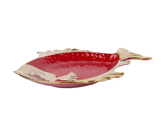 Plate GOLDFISH 44x36cm, red