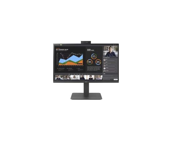 LG DESKTOP MONITOR, 27", FHD, WEBCAM, SPEAKER, HAS/PIVOT, USB-C, RJ-45