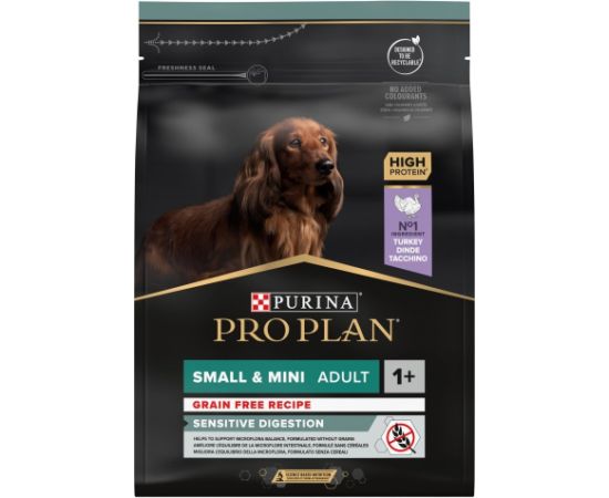 Purina Pro Plan OptiDigest GRAIN FREE Small&Mini Indyk 2,5kg