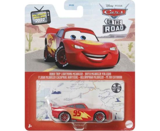 Mattel Disney Pixar: Cars On The Road - Road Trip Lighting McQueen (HKY34)