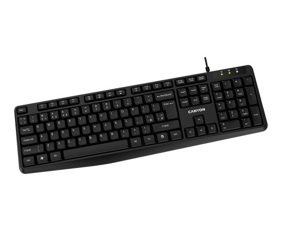 CANYON keyboard KB-1 EN/RU Wired Black