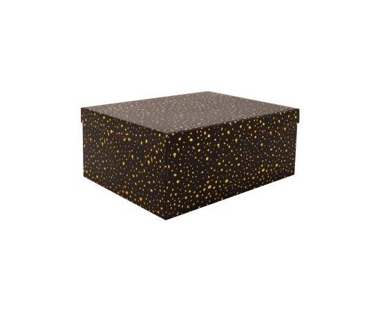 Box DIANA-9, with a lid 21x15xH9cm, black/gold