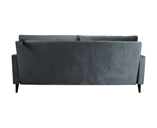 Sofa bed ANNA with storage box, grey velvet