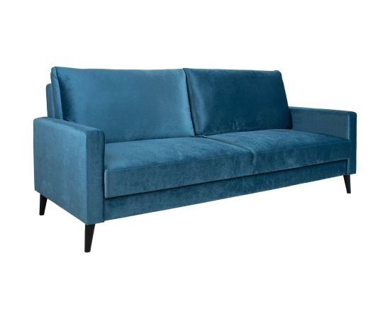 Sofa bed ANNA with storage box, bluish green velvet