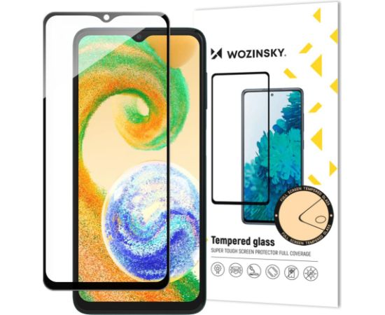 Wozinsky   Wozinsky Full Glue Tempered Glass Tempered Glass For Samsung Galaxy A04s 9H Full Screen Protector With Black Frame