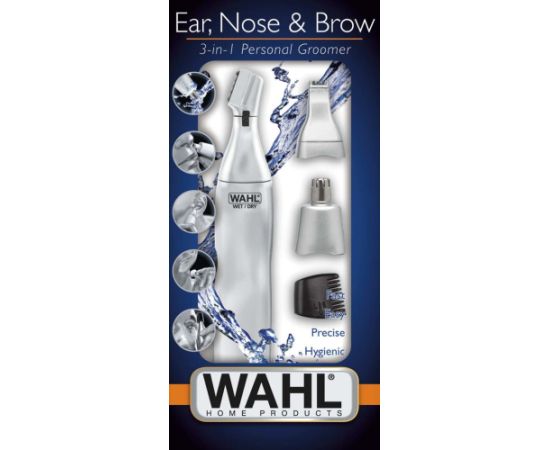 Wahl Ear, Nose & Brow 3-In-1 precision trimmer Silver