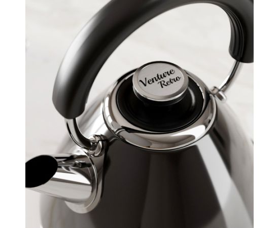 Morphy Richards Venture Pyramid Retro 1.5 l 2200 W Kettle Black