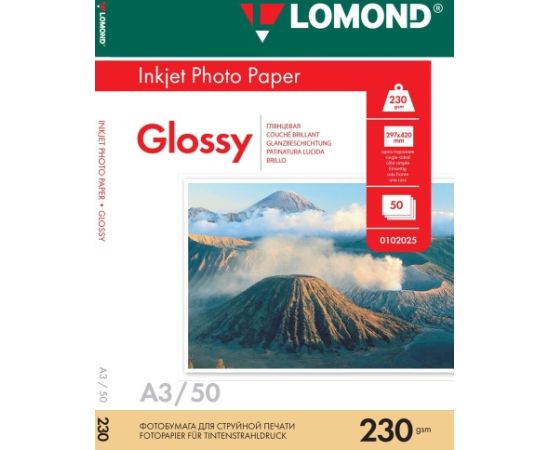 Lomond Photo Inkjet Paper Glossy 230 g/m2 A3, 50 sheets