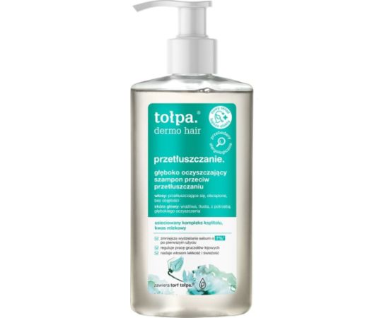 ToŁpa Tołpa Dermo hair przetłuszczanie. Głęboko oczyszczający szampon przeciw przetłuszczaniu 250ml