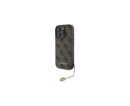 Guess Apple  iPhone 16 Pro 4G Charm Case Brown